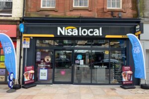 digital signage for retail stores installed inside a nisa convenience shop